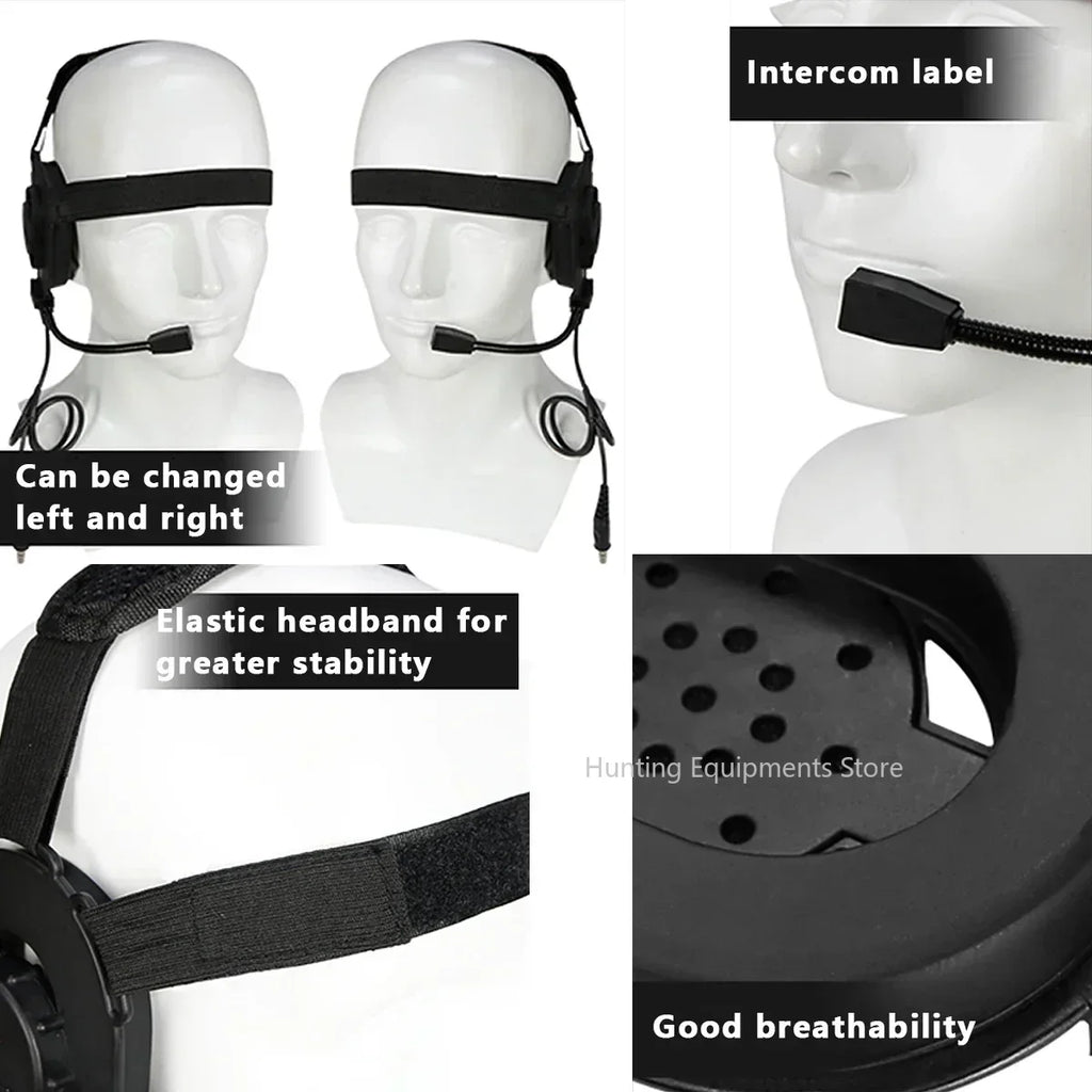 Tactical Shooting Headset with U94 PTT for Baofeng Radio - Tidesmit Tidesmit
