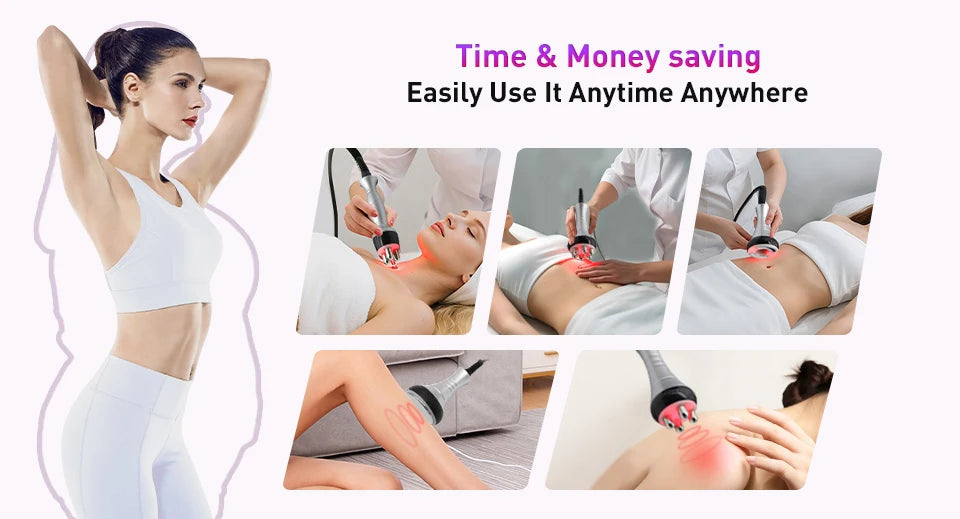 6-in-1 Cavitation Slimming Machine with Ultrasonic Body Contouring Body Shaping Massage Equipment Tidesmit