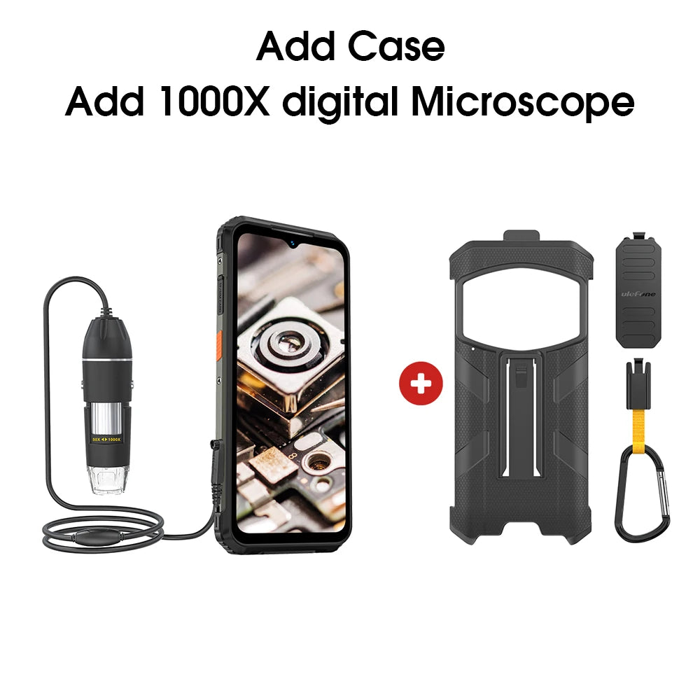 Ulefone Armor 21 16GB RAM 256GB ROM ，Android15  Helio G99 6nm, 64MP Camera,24MP Night Vision Camera ,9600mAh.6.58"120Hz.NFC