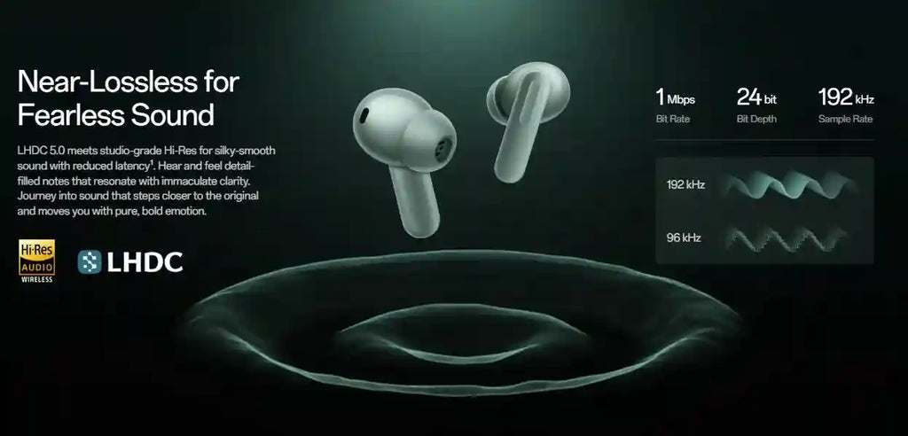 OnePlus Buds 4 Wireless Earbuds | 55dB ANC & 45Hr Battery | Zen Green Tidesmit