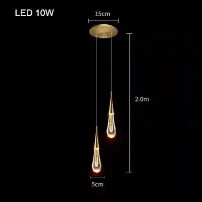 Bubble Crystal Pendant Ring Light for Modern Dining Rooms | Tidesmit B style-2head Tidesmit
