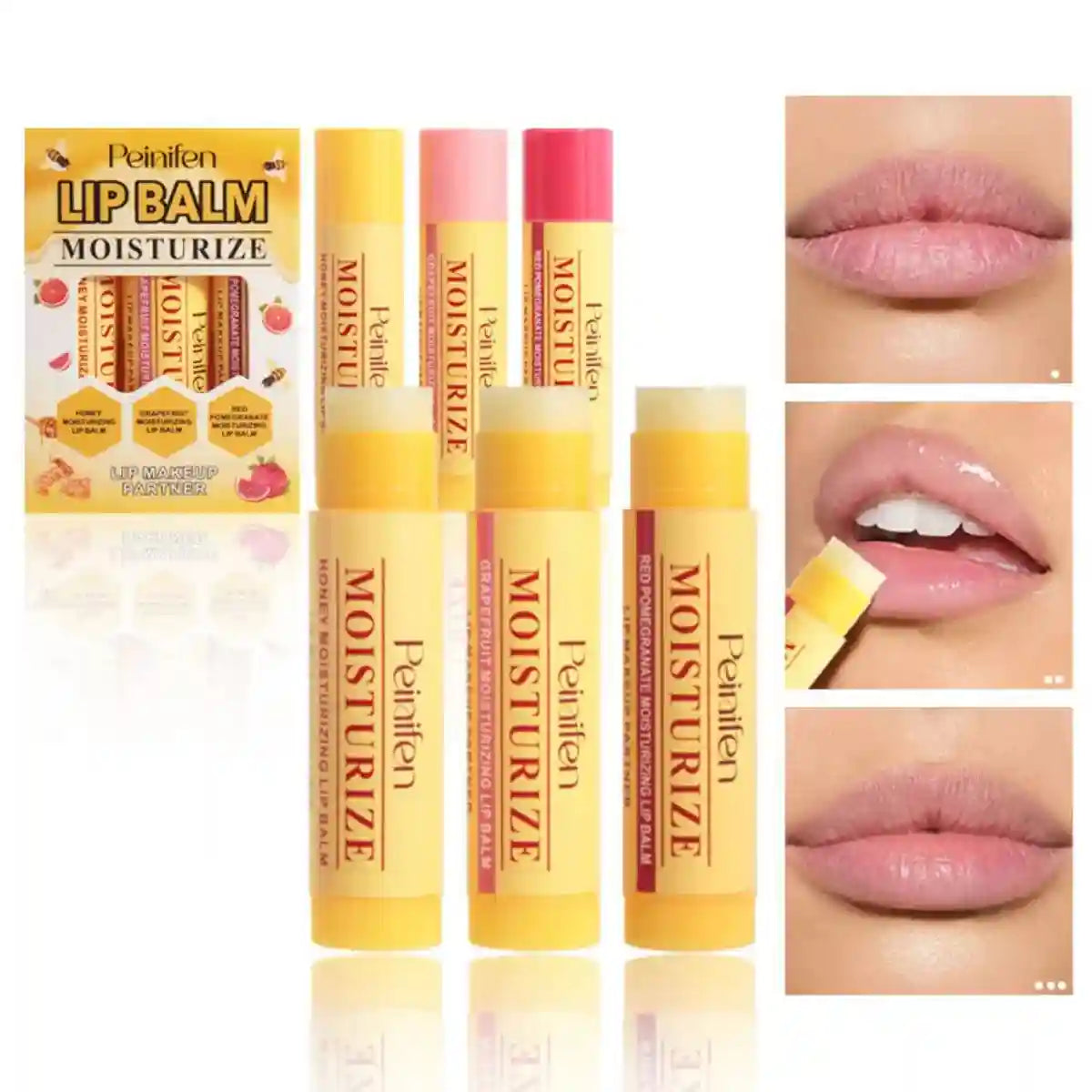 Natural Lip Balm Set: Hydrating Plant-Based Lip Care by Tidesmit Lip Care Tidesmit