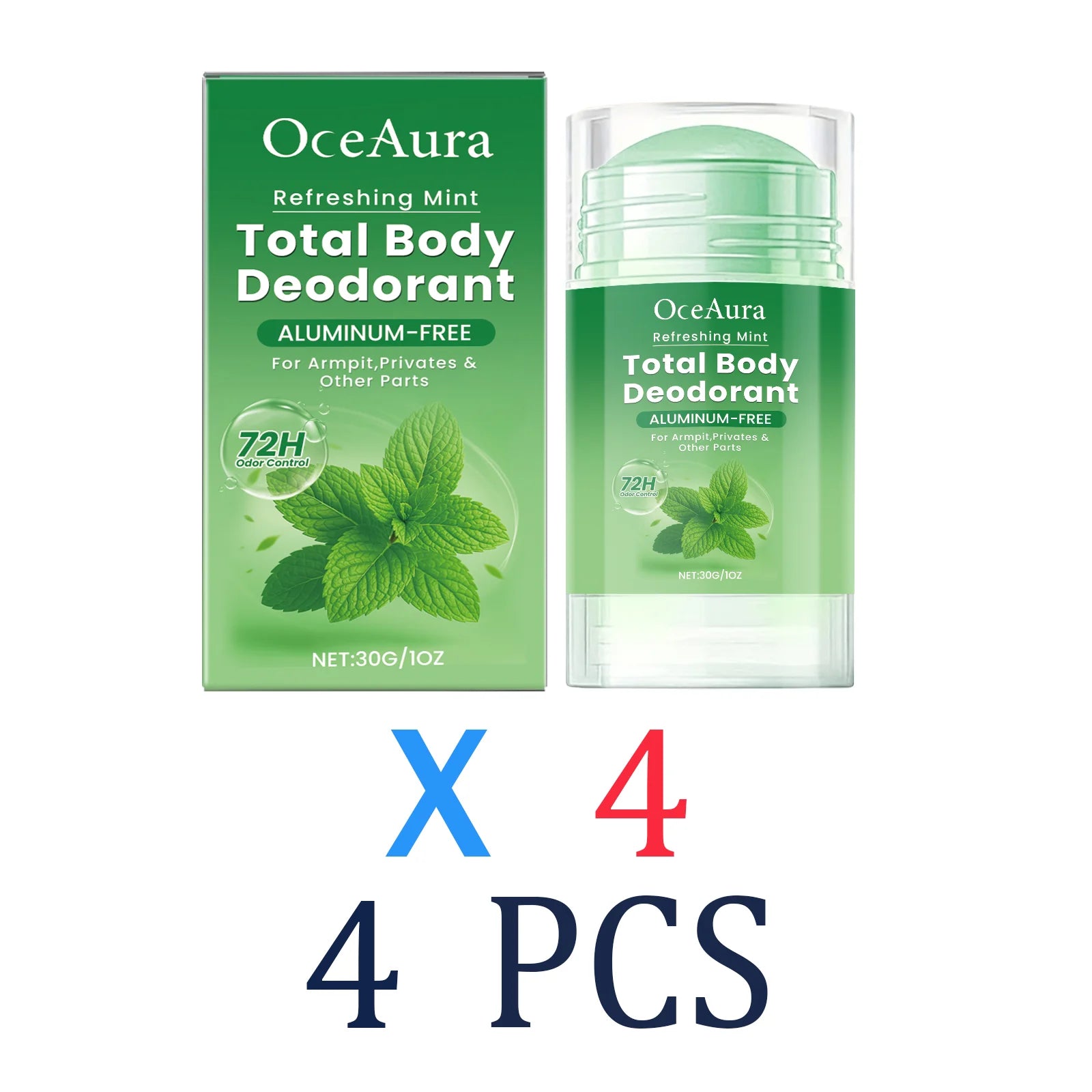 Tidesmit Mint Body Care Stick for long-lasting freshness, odor purification, and moisturizing daily skin care.