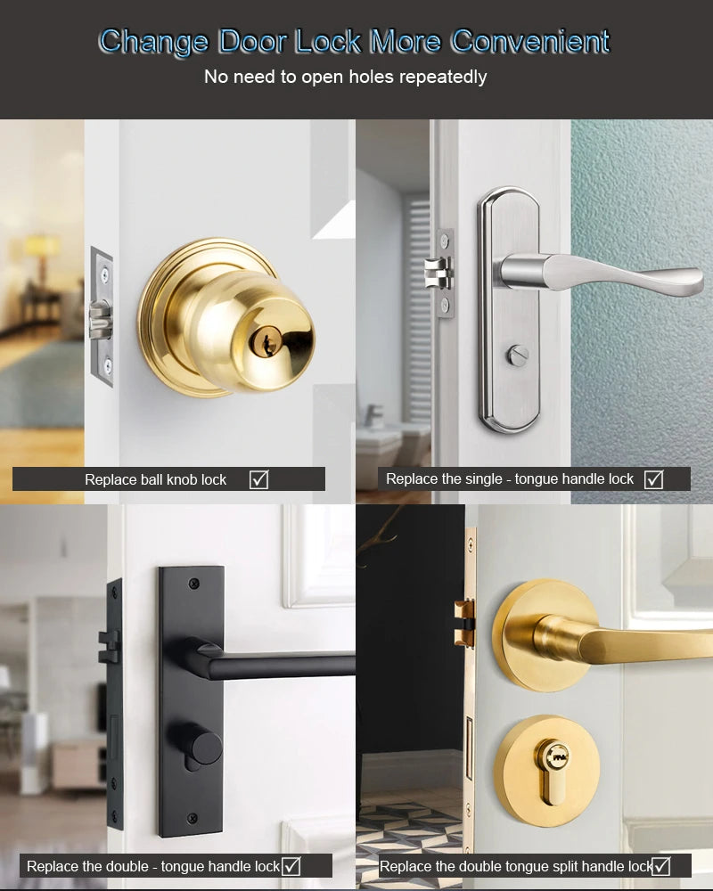 WAFU 016 Smart Lock Fingerprint APP Unlock Keyless Entry Works With iOS/Android Door Bluetooth-Compatible Password Handle Lock