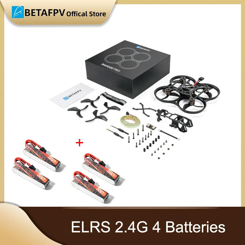 Pavo20 Pro Brushless Whoop Drone with 1104 7200KV Motors ELRS 2.4G 4B China Mainland Tidesmit