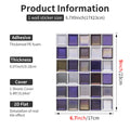 Peel and Stick Mosaic Tile Stickers 6.7x9inch Self Adhesive 3D Thick PE Foam Waterproof Kitchen Bathroom Backsplash Wall Decals