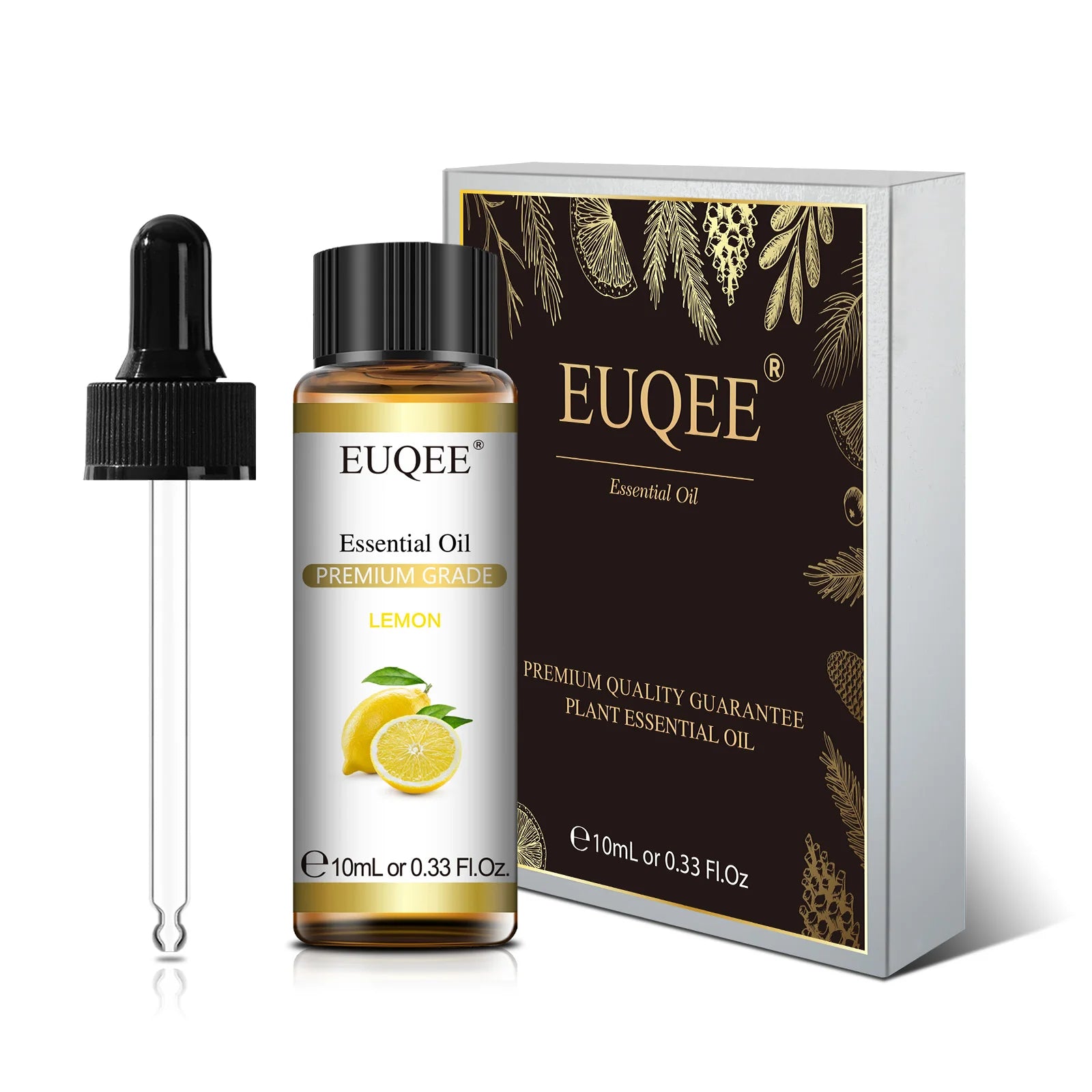 EUQEE 10ml Pure Essential Oil For Aromatherapy Diffuser-Jasmine Eucalyptus Frankincense Cinnamon Lavender Aroma Essential Oils
