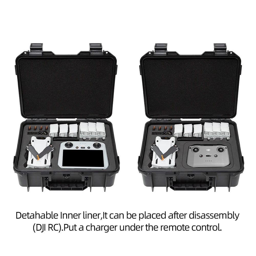 DJI Mini 3 Pro Hard Case: Waterproof Protective Carrying Box Tidesmit