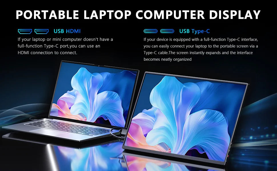 16" 2.5K 165hz 144hz Portable Monitor 1920*1200 16:10 100%sRGB 450Cd/m² Travel Gaming Display for Laptop Switch ps4 ps5 Xbox