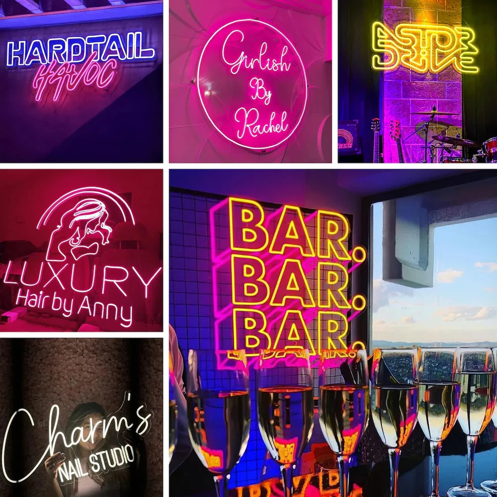 Custom LED Neon Sign for Business Logo - Durable Personalized Acrylic Sign Tidesmit