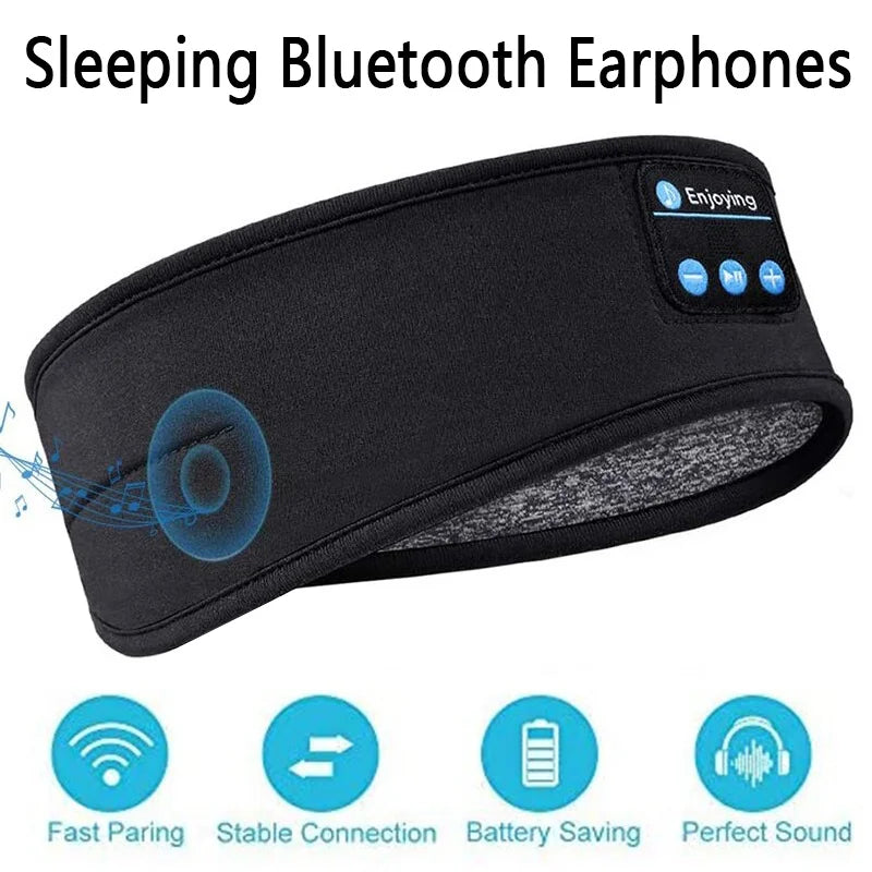 Bluetooth Sleep Headphones Headband – Wireless Soft Comfort Mask Tidesmit