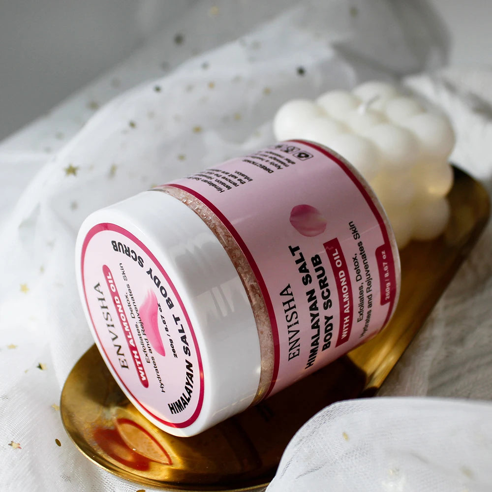 Rose Body Scrub - Natural Exfoliating Moisturizer for Smooth Skin Scrubs Treatments Tidesmit