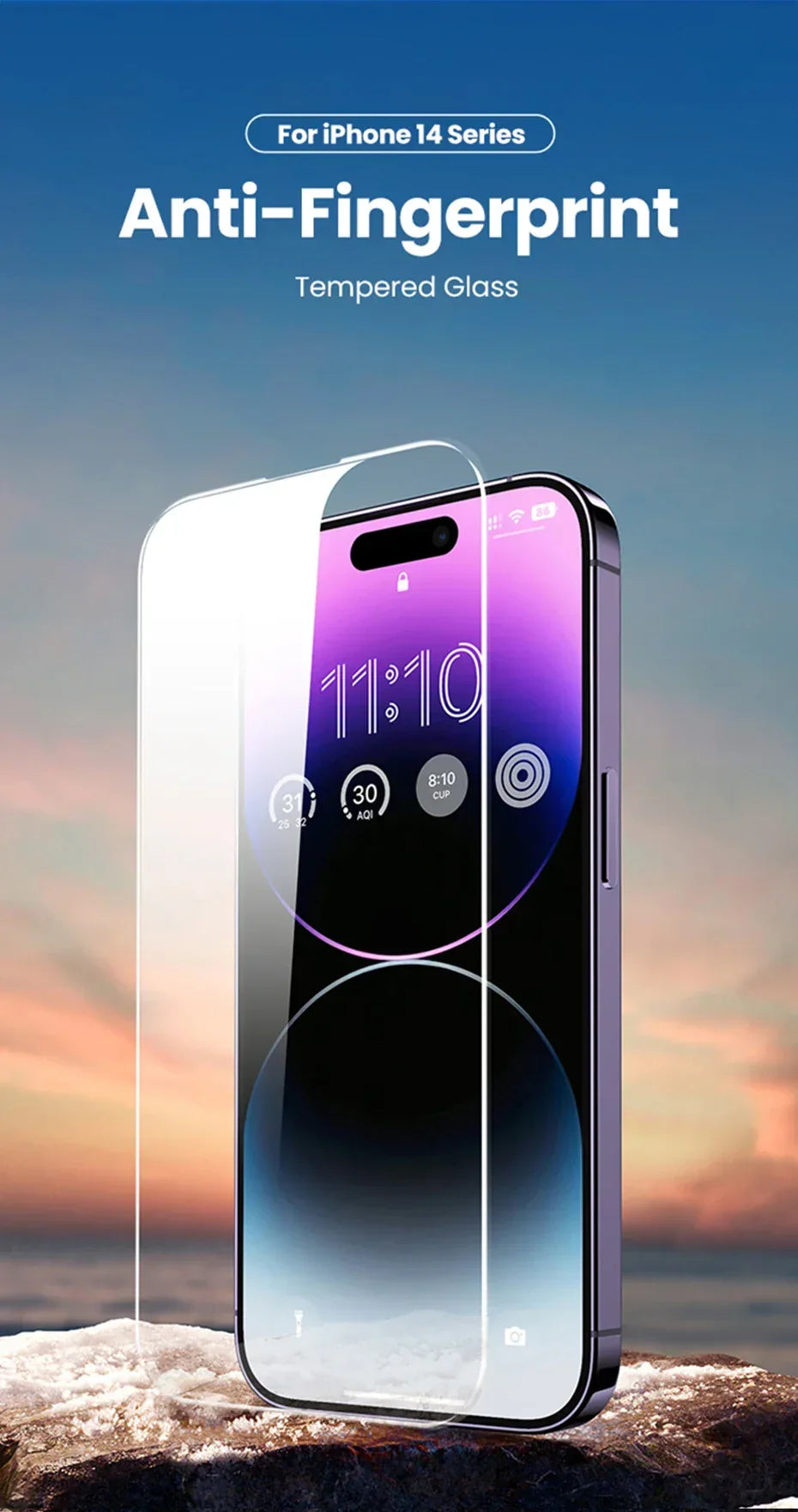 iPhone 14 Pro Max Screen Protector - 9H Tempered Glass 2 Pack by Tidesmit Tidesmit