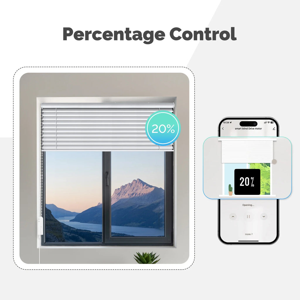 Tuya WiFi Smart Curtain Motor, MOES Electric Roller Blinds Driver, Alexa Google Home Voice Control, Automatic Pull Cord Chain