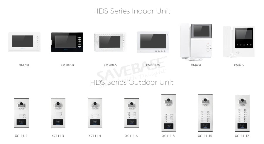 4.3" Hands-free Video Door Phone Intercom System for 3 Families RFID Outdoor Unit 3 Monitors Wired Doorbell Home Access Control