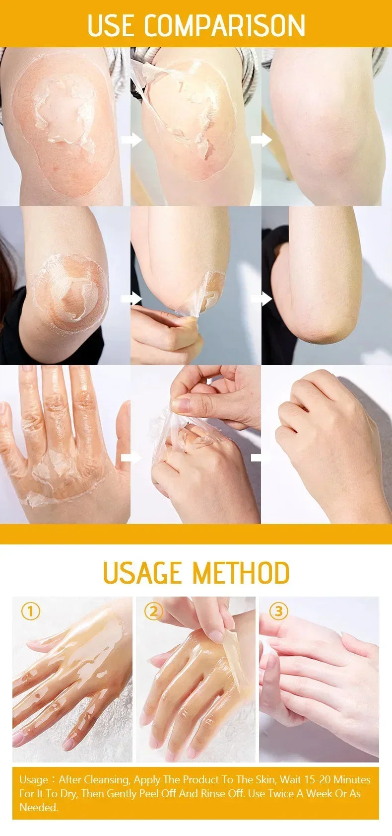 Yellow Peeling Oil for Dark Skin - Salon-Quality 100ml Exfoliating Treatment Scrubs Treatments Tidesmit