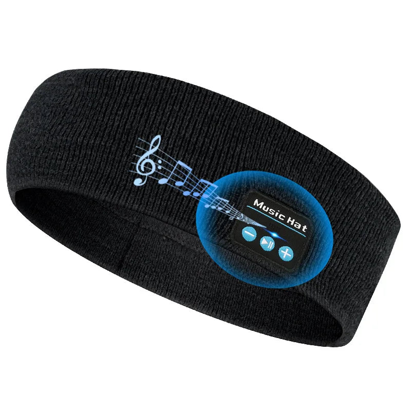 Wireless Sports Headband - Sweat-Absorbent Audio Headset for Training Tidesmit