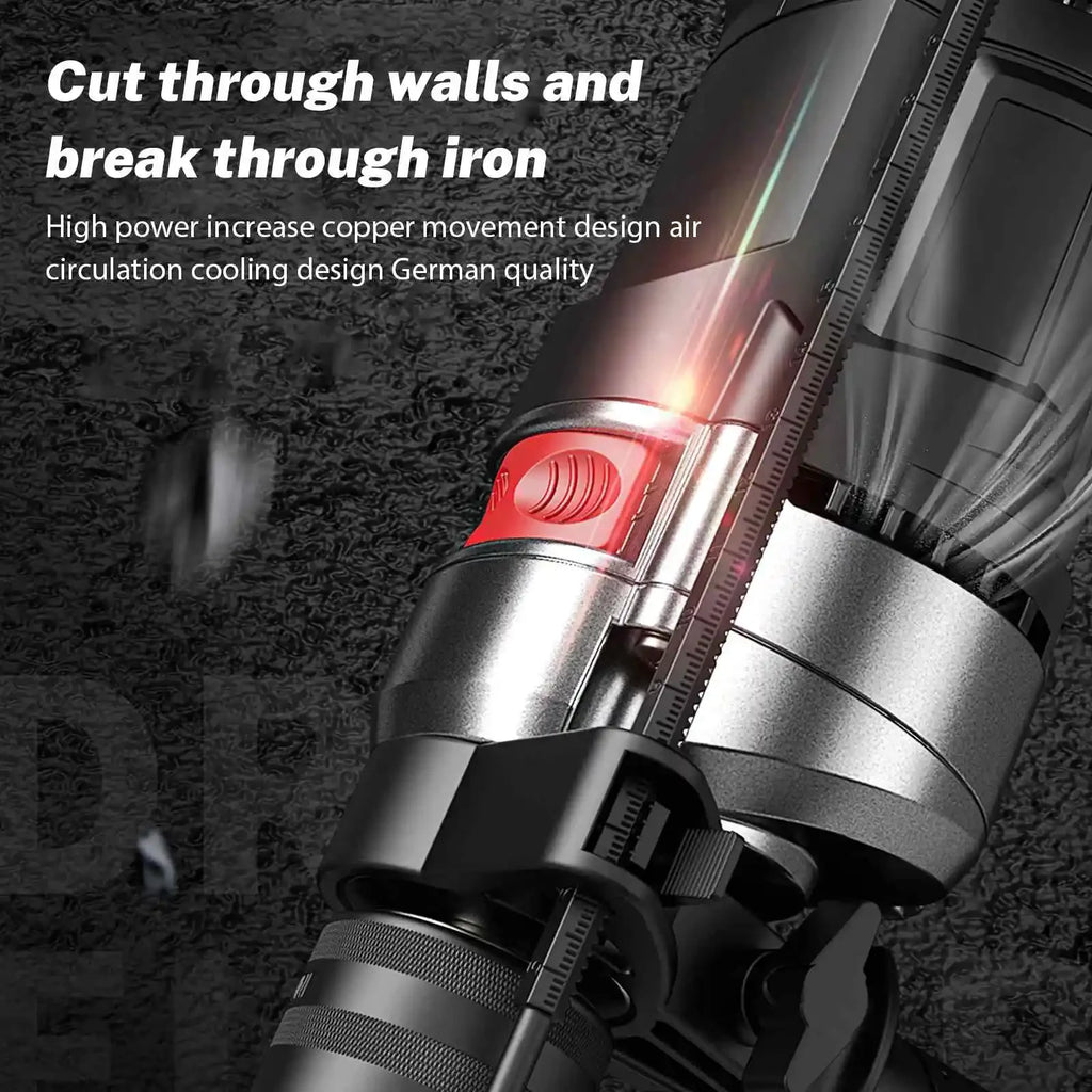 Electric Drill Impact Drill Multi-function Variable Speed Wood Metal Stone Cutting Off Household Wall Hole Drilling Power Tools