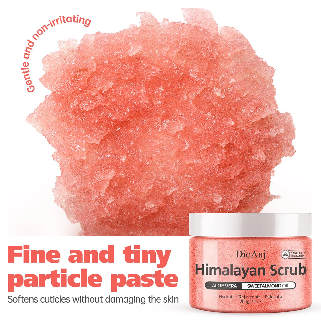 Himalayan Salt Body Scrub – Natural Exfoliating Souffle 200g Scrubs Treatments Tidesmit