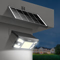 Intelamp 2000LM 8000mah Outdoor Solar Lights With Two Motion Sensors Larger Solar Panel Solar Lamp IP65 For Street Garden Path