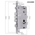 EGFirtor Metal Stainless Steel Electronic Lock Body Fingerprint Lock 240X24MM Square Bolt And Cylindrical Bolt