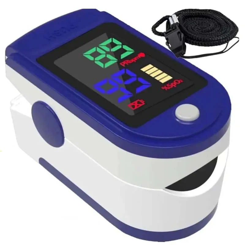 4 Colors Oximeter Portable Fingertip Pulse Blood Oxygen Saturation Monitor LED Display Fingertip Oximeter Testing SPO2