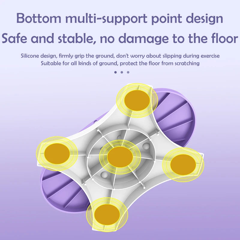 Waist Twisting Disc for Core Fitness – Non-Slip Purple Tidesmit Body Shaping Massage Equipment Tidesmit