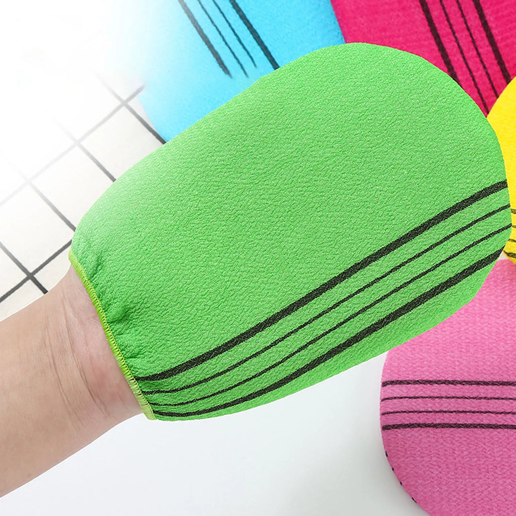 Exfoliating Bath Mitts - 2 Pack Dead Skin Remover for Shower Scrubs Treatments Tidesmit