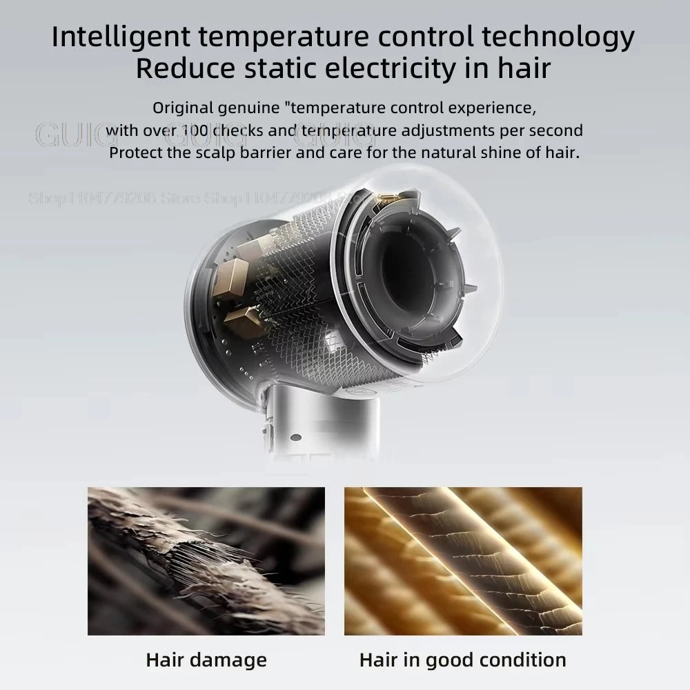 Tidesmit leafless negative ion hair dryer with constant temperature technology for professional salon styling