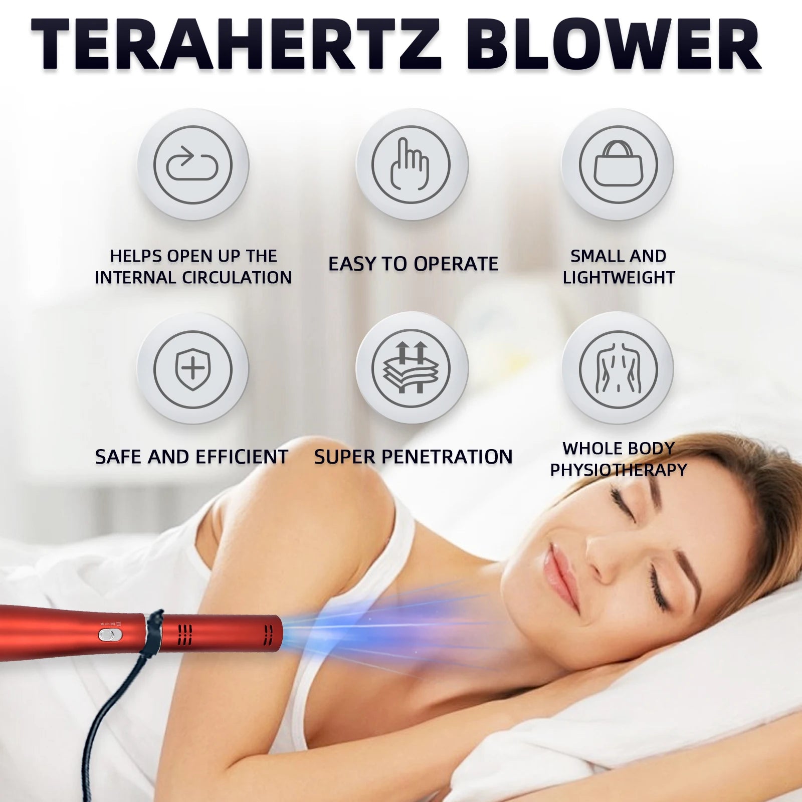 Terahertz Therapy Blower for Relaxation – Home Wellness Tool Relaxation Treatment Tidesmit