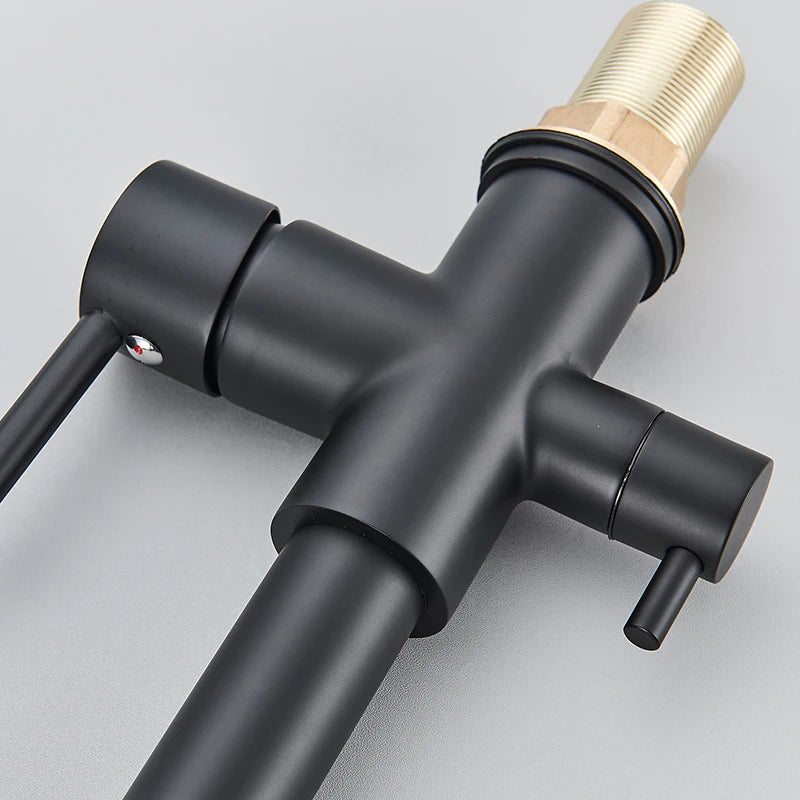 Filtered Kitchen Faucet Pure Water Kitchen Faucet Dual Handle Hot&Cold Drinking Water Purified Kitchen Mixer Taps