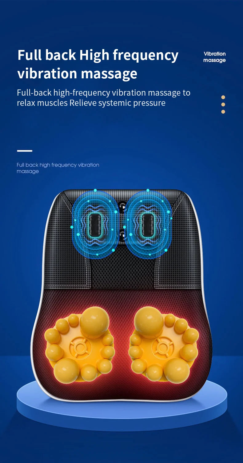 Electric Neck Massager with Heat Therapy & Vibration | Tidesmit Relaxation Treatment Tidesmit