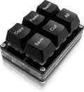 6Keys Copy Paste Search Save Cut Keyboard One Handed OSU Keypad Programmable Mechanical Shortcut Macro Keyboard for Working Game