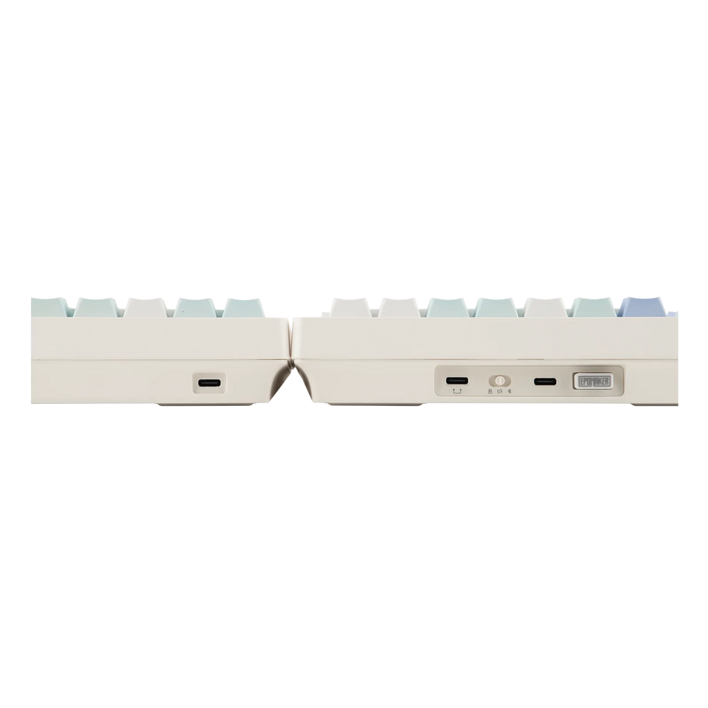 EPOMAKER Split70 QMK/VIA 70% Split Layout Wired/BT/2.4Ghz Wireless Mechanical Keyboard with Programmable Knob Mac Modifier