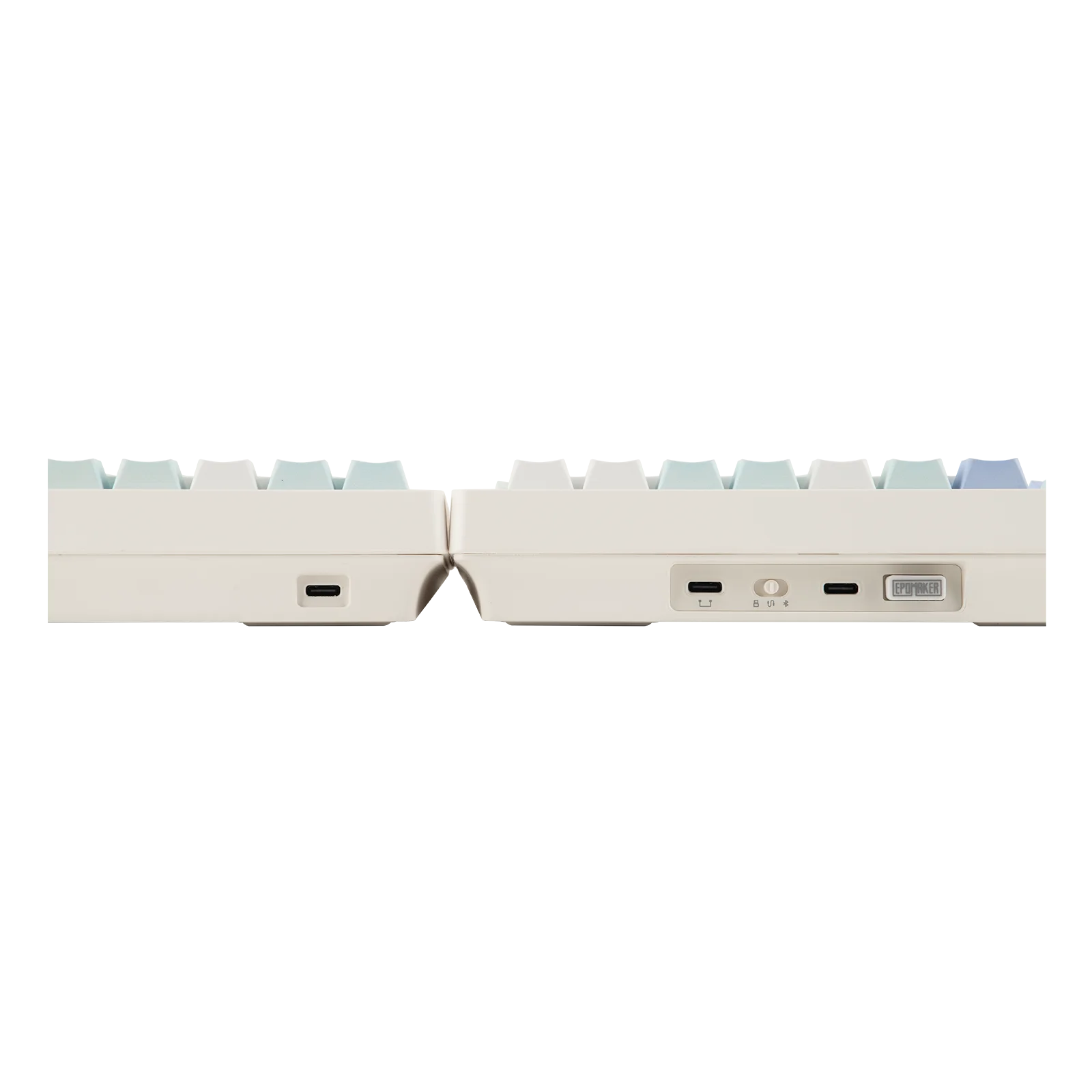 EPOMAKER Split70 QMK/VIA 70% Split Layout Wired/BT/2.4Ghz Wireless Mechanical Keyboard with Programmable Knob Mac Modifier