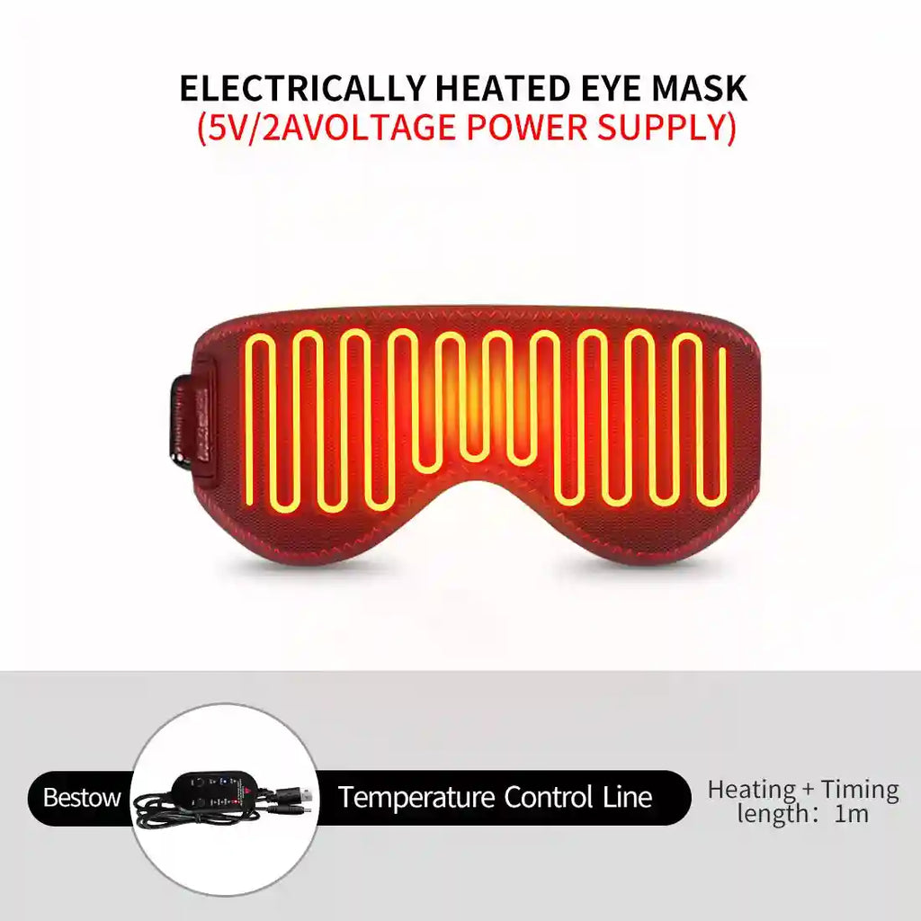 Heating Massage Eye Mask | Electric Heat Therapy & Muscle Relief Eye Massage Instrument 5V-Heating Tidesmit