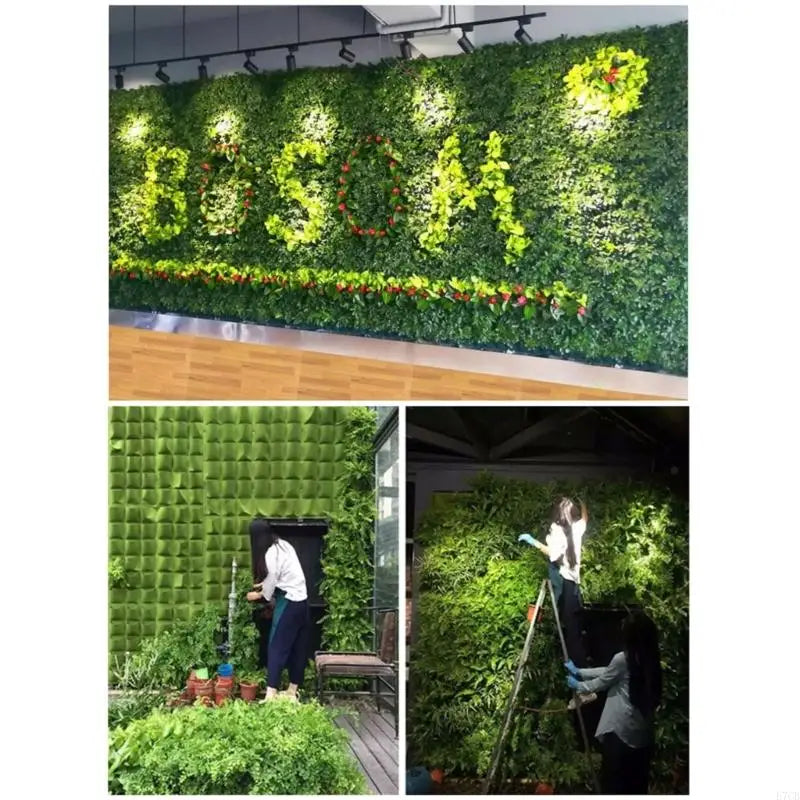 2Pack Breathable Nonwoven Wall Planter 7 Pocket Vertical Grow Bag For Garden E7CB