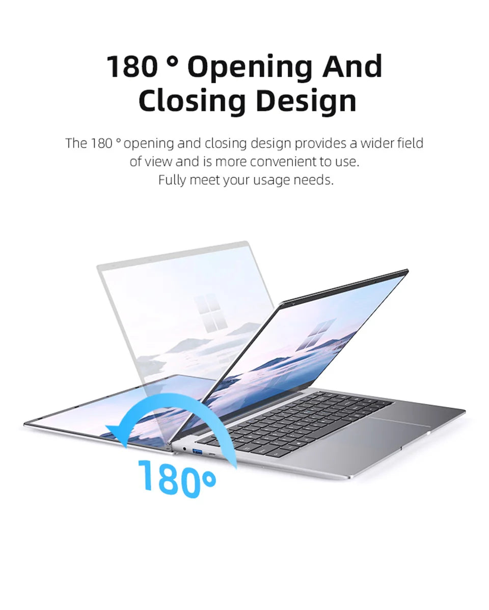 Portable Laptop Computer Windows 11 Intel i7-9850H Intel A3950 Notebook PC Gamer 12GB RAM 512GB 1TB SSD Office Study Computer PC