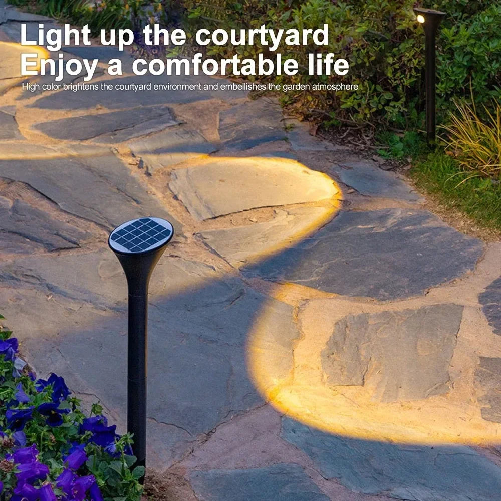 1-4pcs LED Solar Landscape Lights Outdoor IP65 Waterproof Solar Light Solar Garden Spotlight for Yard Lawn Walkway Courtyard