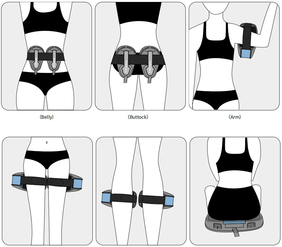 EMS Body Sculpt Machine - Professional Muscle Toning & Fat Reduction Fascia Gun Tidesmit