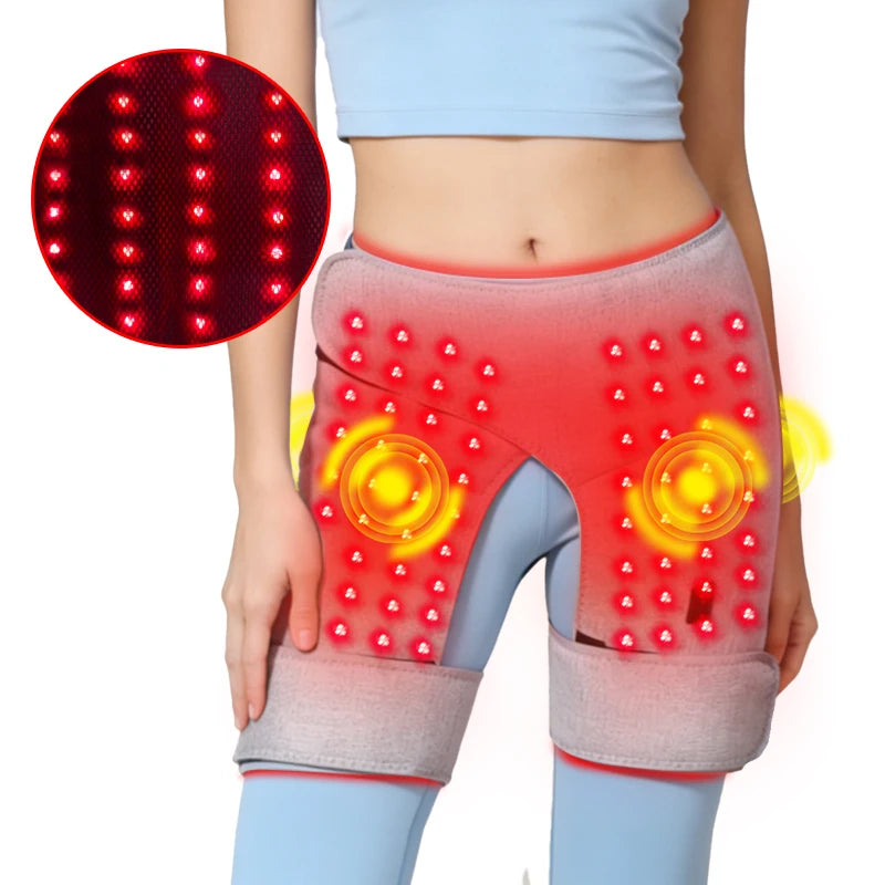 Red Light Therapy Hip Massager with Heat - Portable Wellness Tool Relaxation Treatment Tidesmit