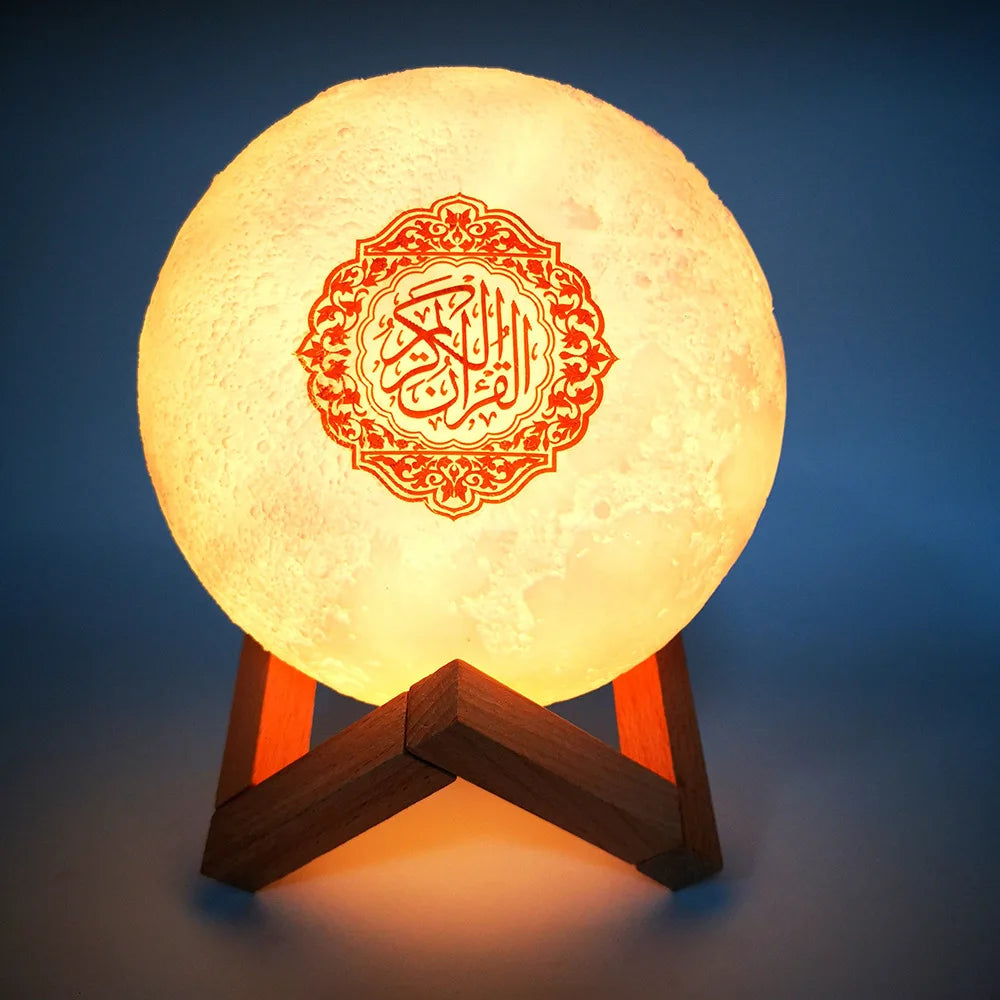 Islamic Arabic Night Light Muslim Bluetooth Speaker Quran Azan Clock Koran Portable Wireless Ramadan Bright Lamp Arab Islam Holy
