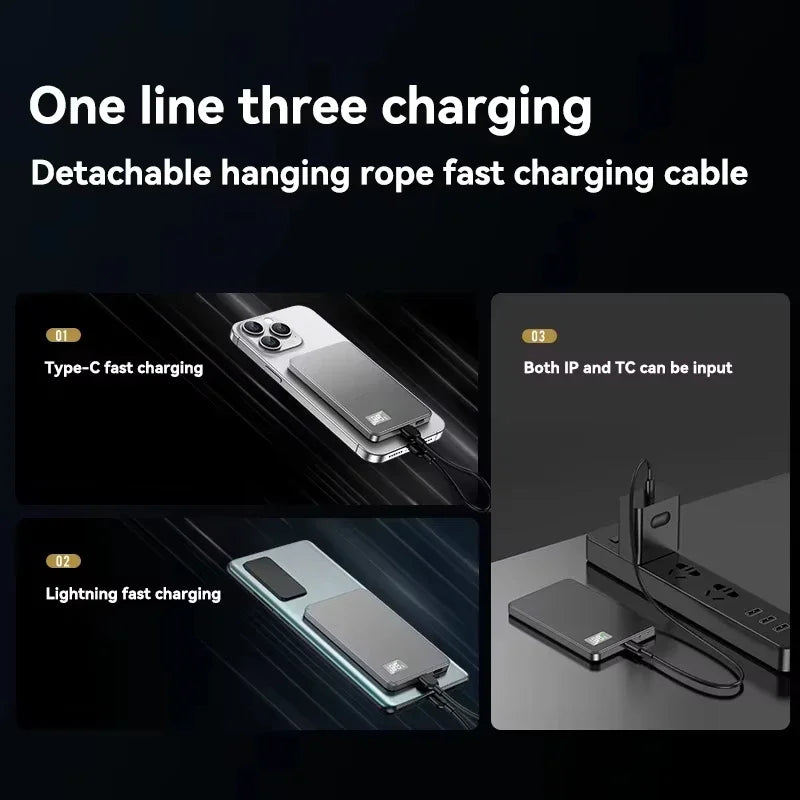 Tidesmit Magnetic Fast Charging Power Bank 50000mAh PD Portable Charger Tidesmit