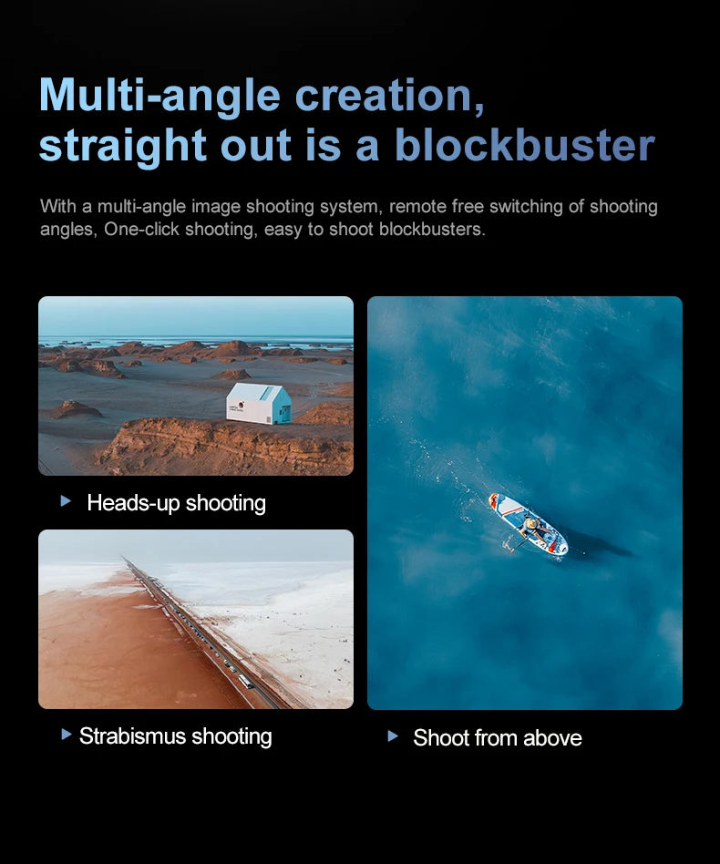 4K RC Camera Drone - D13 Foldable GPS Quadcopter with Obstacle Avoidance Tidesmit