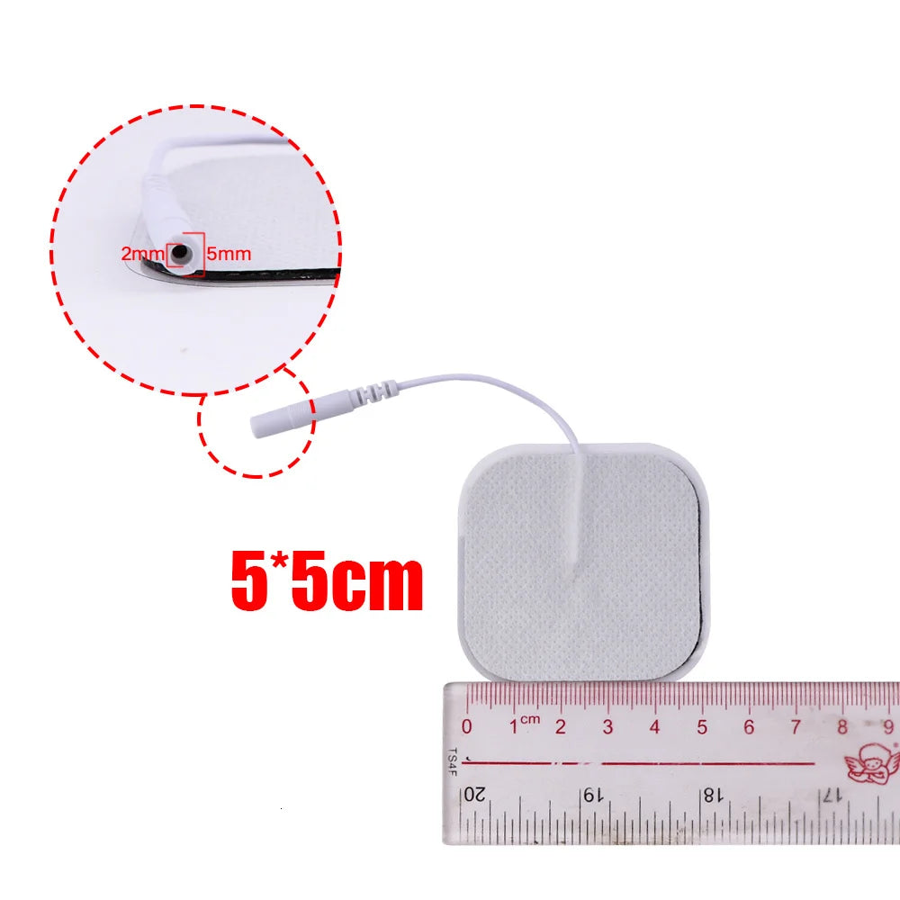 TENS Electrode Pads 5x5cm Replacement Gel Patches - 20 Pack Tidesmit Body Shaping Massage Equipment Tidesmit