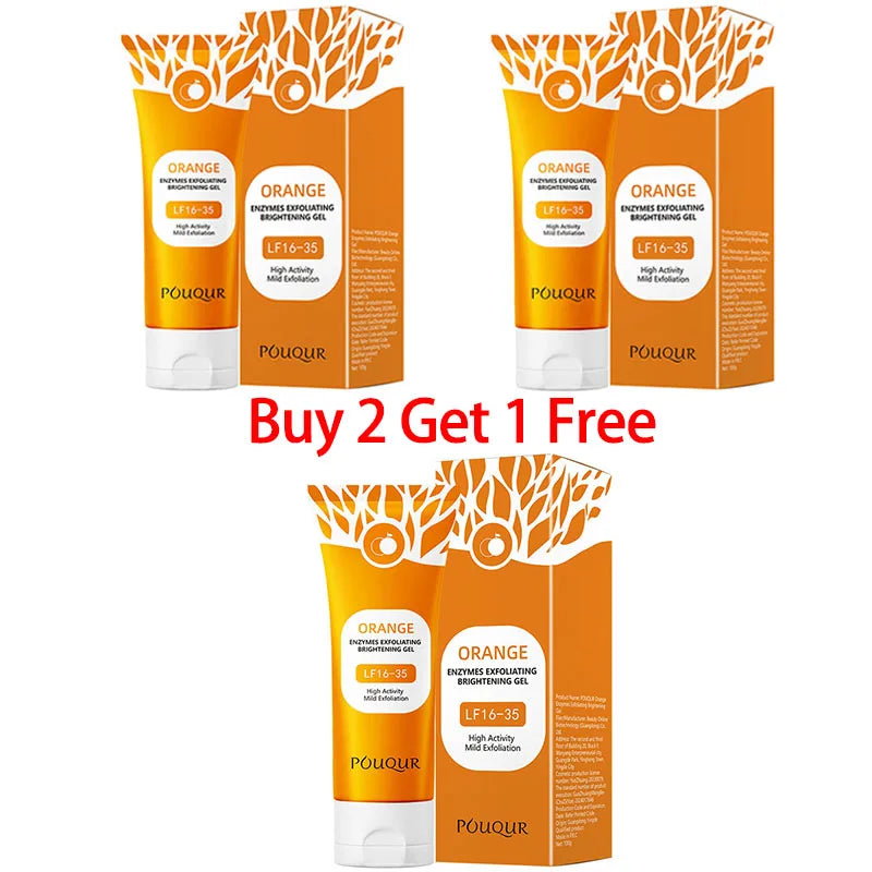 Orange Exfoliating Gel - Brightening Face & Body Scrub 100g Scrubs Treatments Buy 2 Get 1 Free China Mainland Tidesmit