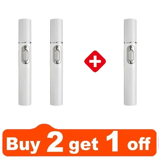 White electric mole removal pen, plasma skin tag, wart, and dark spot remover tool for home beauty care. Buy 2 get 1.