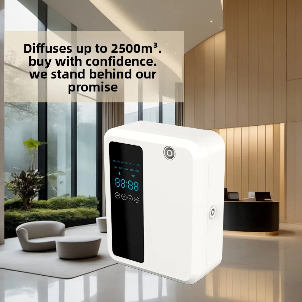 500ML Waterless Fragrance Scent Machine Oil Aroma Diffuser with Bluetooth/wifi App Control for Home Office Hotel 12V