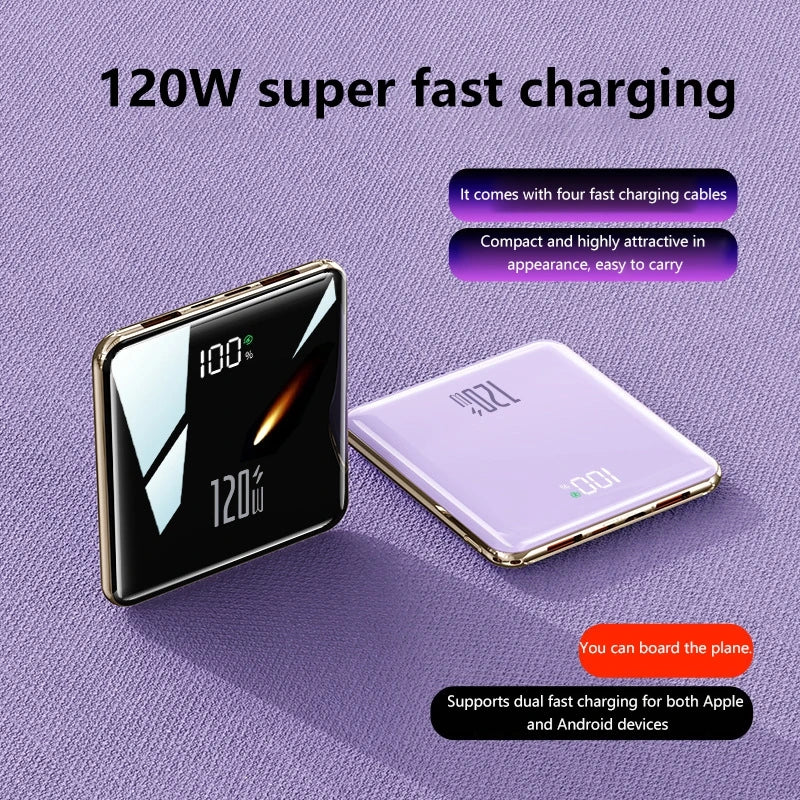 Portable Power Bank with 4 Built-in Cables - 50000mAh Tidesmit Tidesmit
