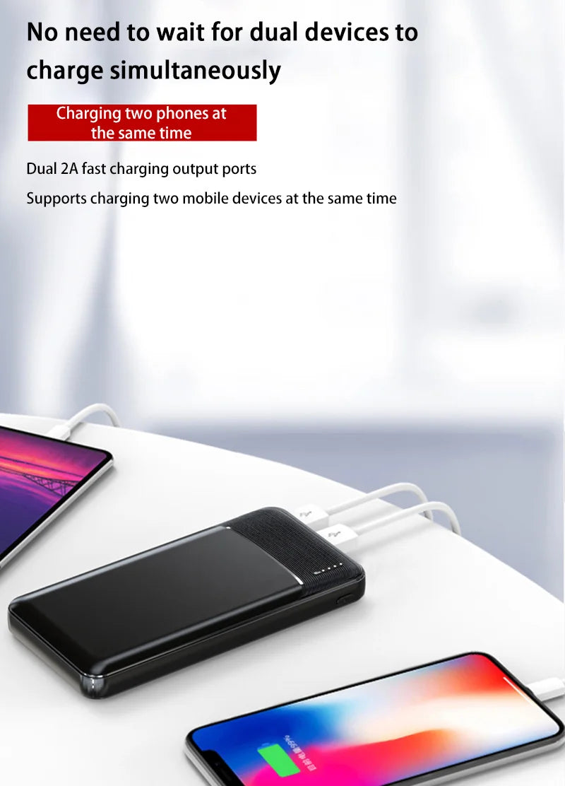 20000mAh Fast Charging Power Bank - 120W PD USB-C Travel Battery Tidesmit